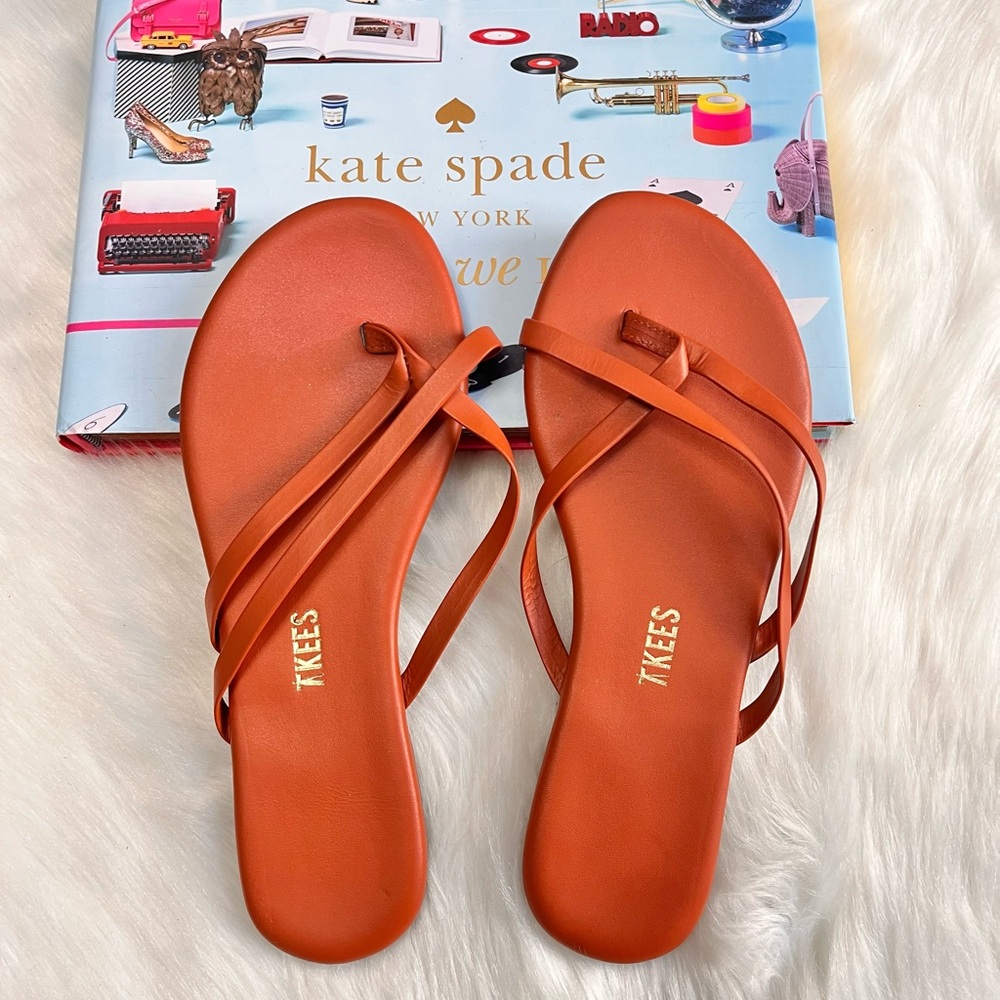 TKEES Orange Minimalist Sandals